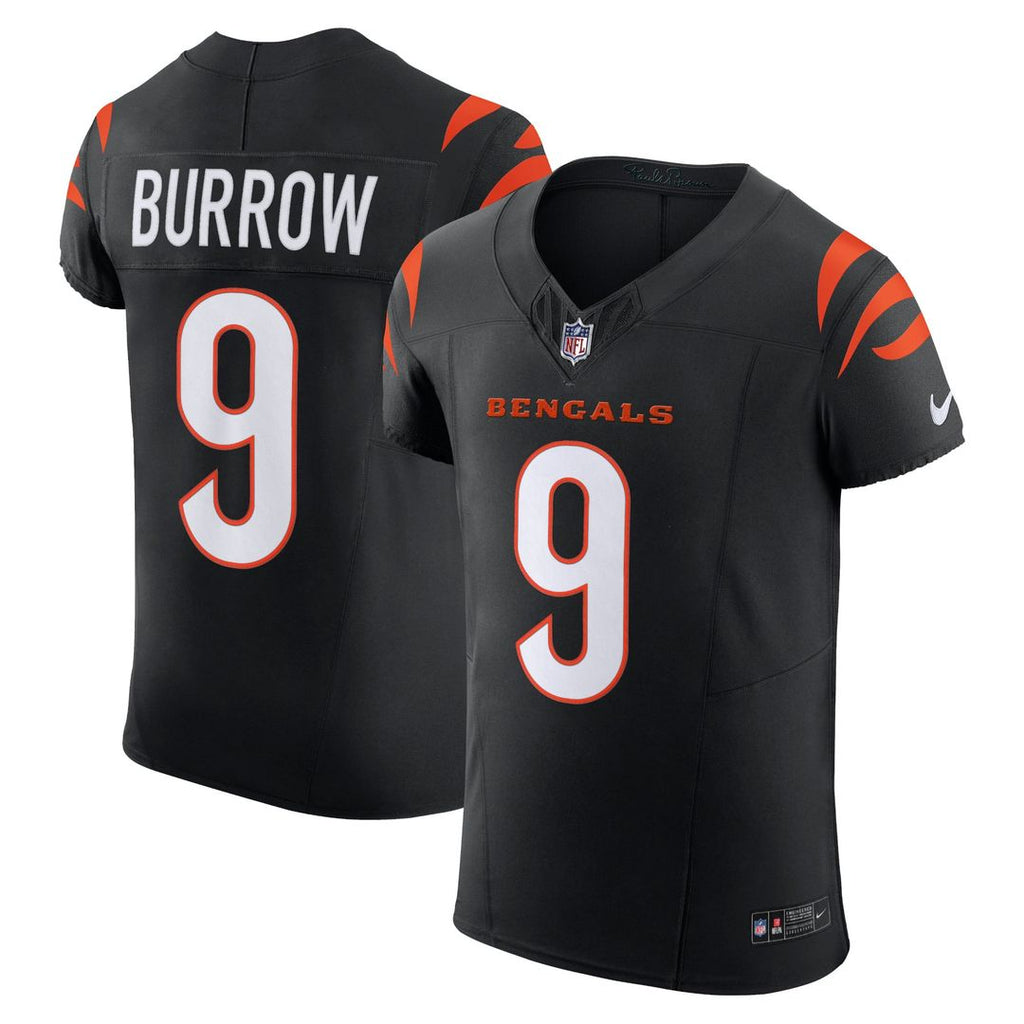 Cincinnati Bengals Joe Burrow Nike Black Team Vapor FUSE Elite Jersey