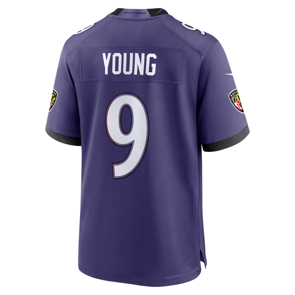 Baltimore Ravens Zion Young Nike Purple Game Jersey