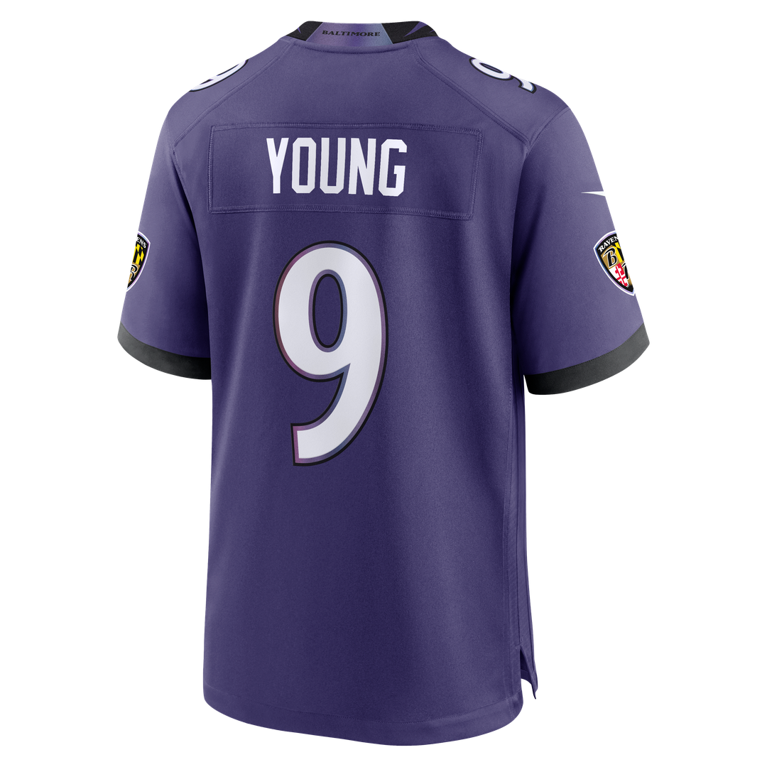 Baltimore Ravens Zion Young Nike Purple Game Jersey
