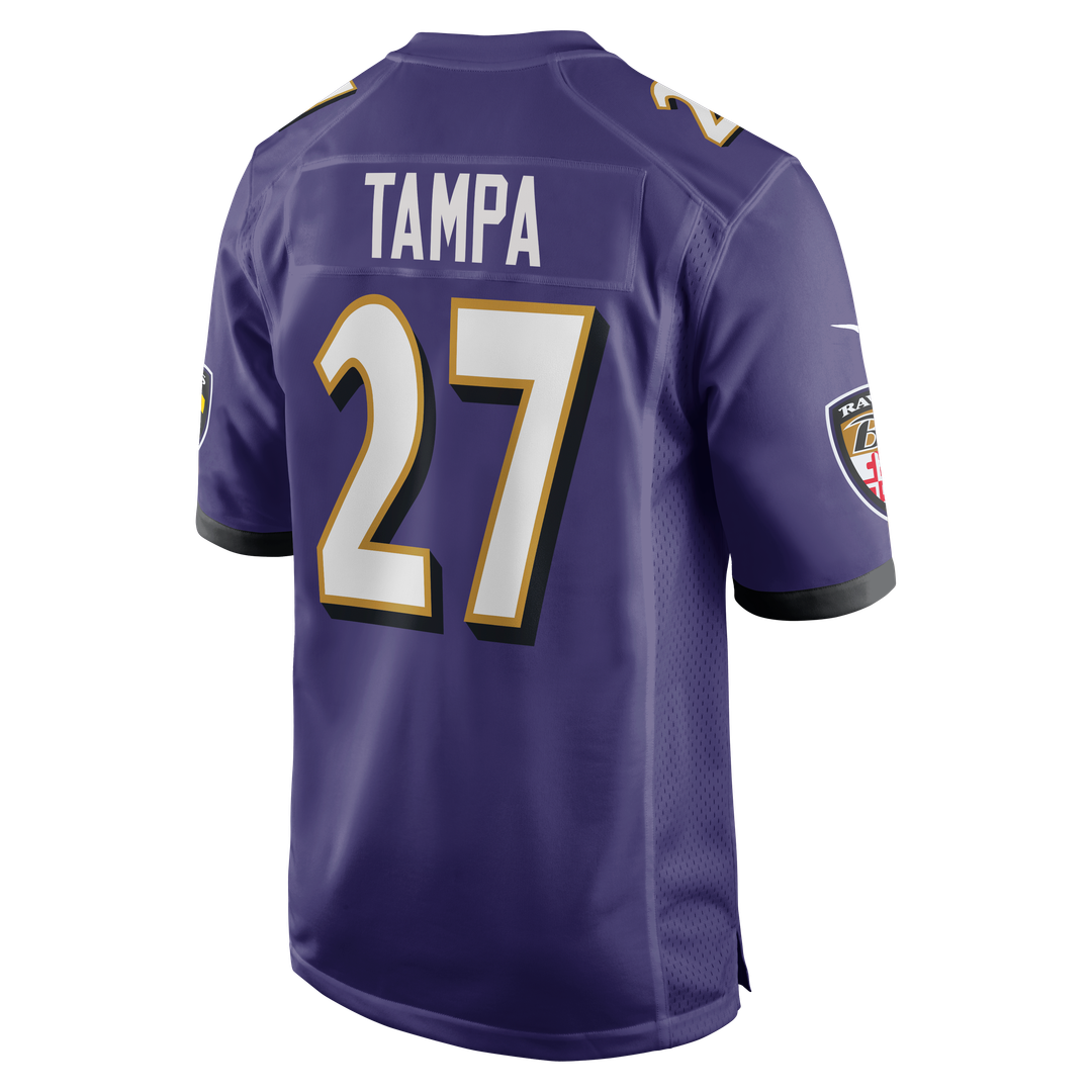 Baltimore Ravens T.J. Tampa Nike Purple Game Jersey