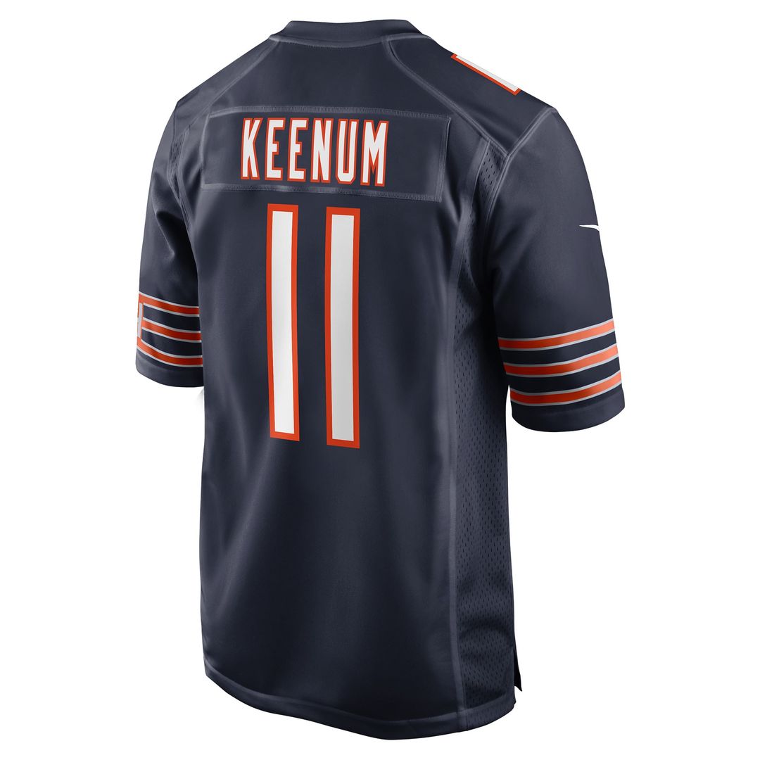 Chicago Bears Case Keenum Nike Navy Game Jersey