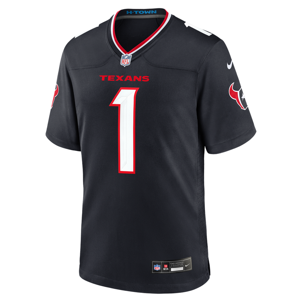 Houston Texans Tank Dell Nike Navy Game Jersey