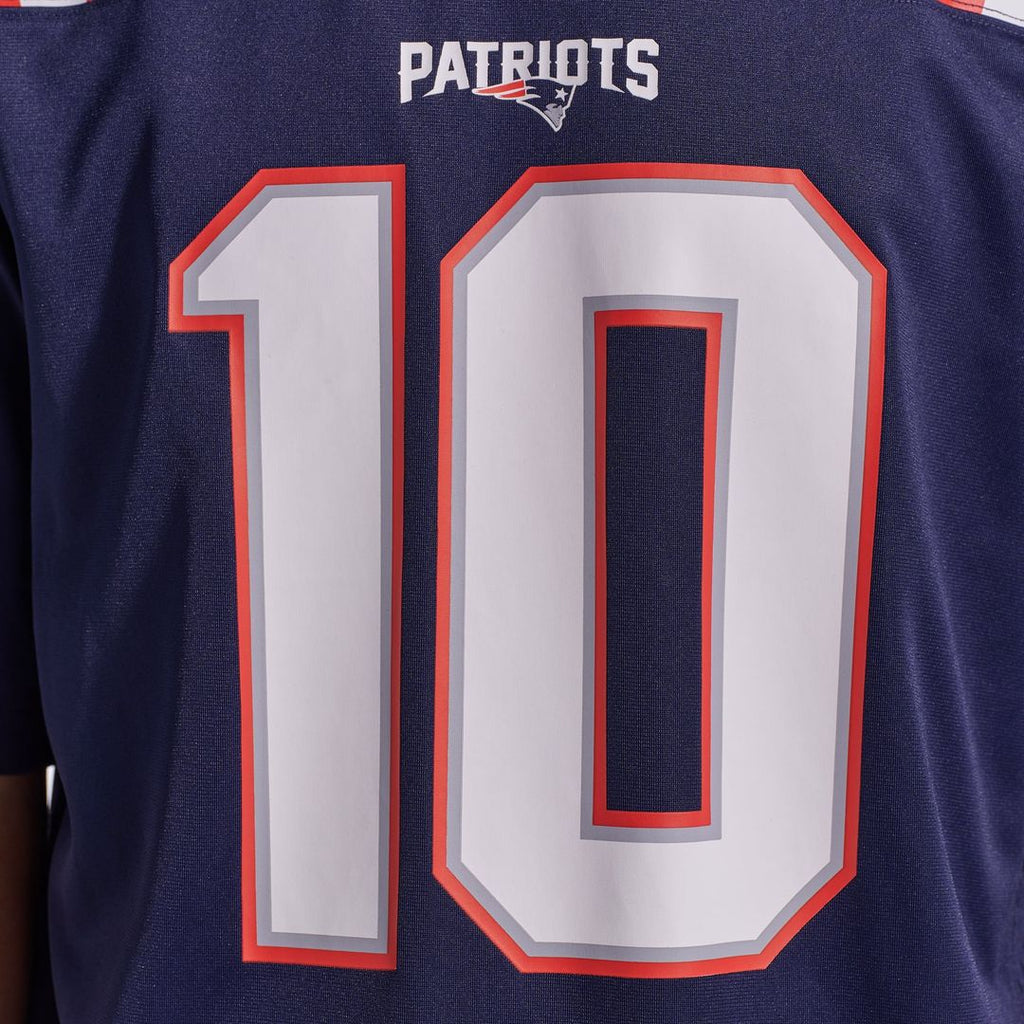 New England Patriots Drake Maye Nike Navy Game Jersey