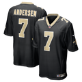 New Orleans Saints Morten Andersen Nike Black Retired Player Game Jersey