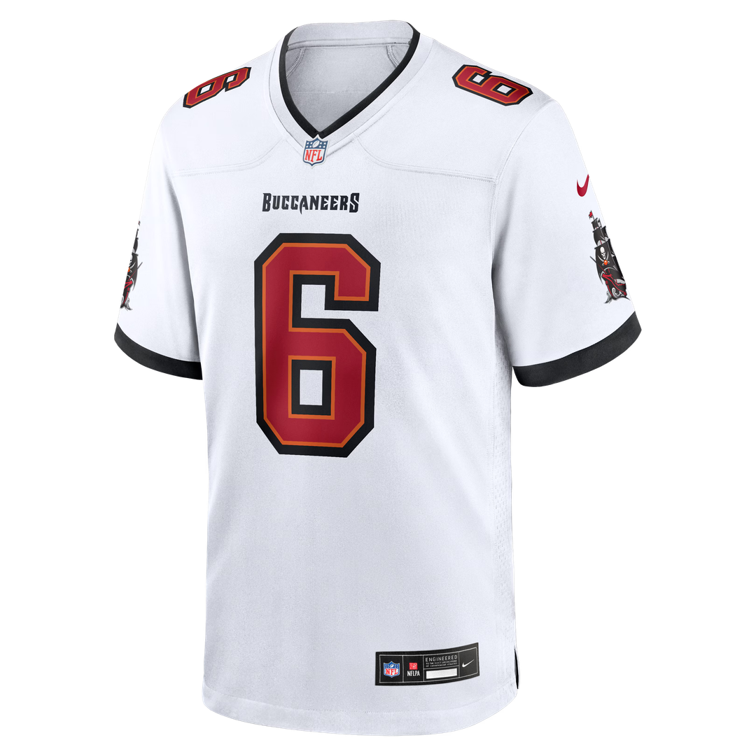 Tampa Bay Buccaneers Baker Mayfield Nike Pewter Alternate Game Jersey