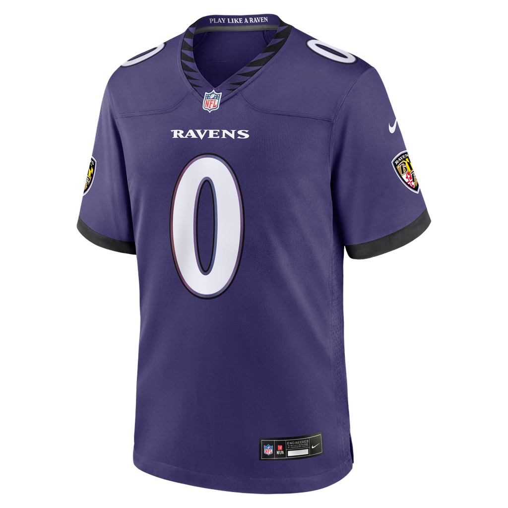 Baltimore Ravens Roquan Smith Nike Purple Game Jersey