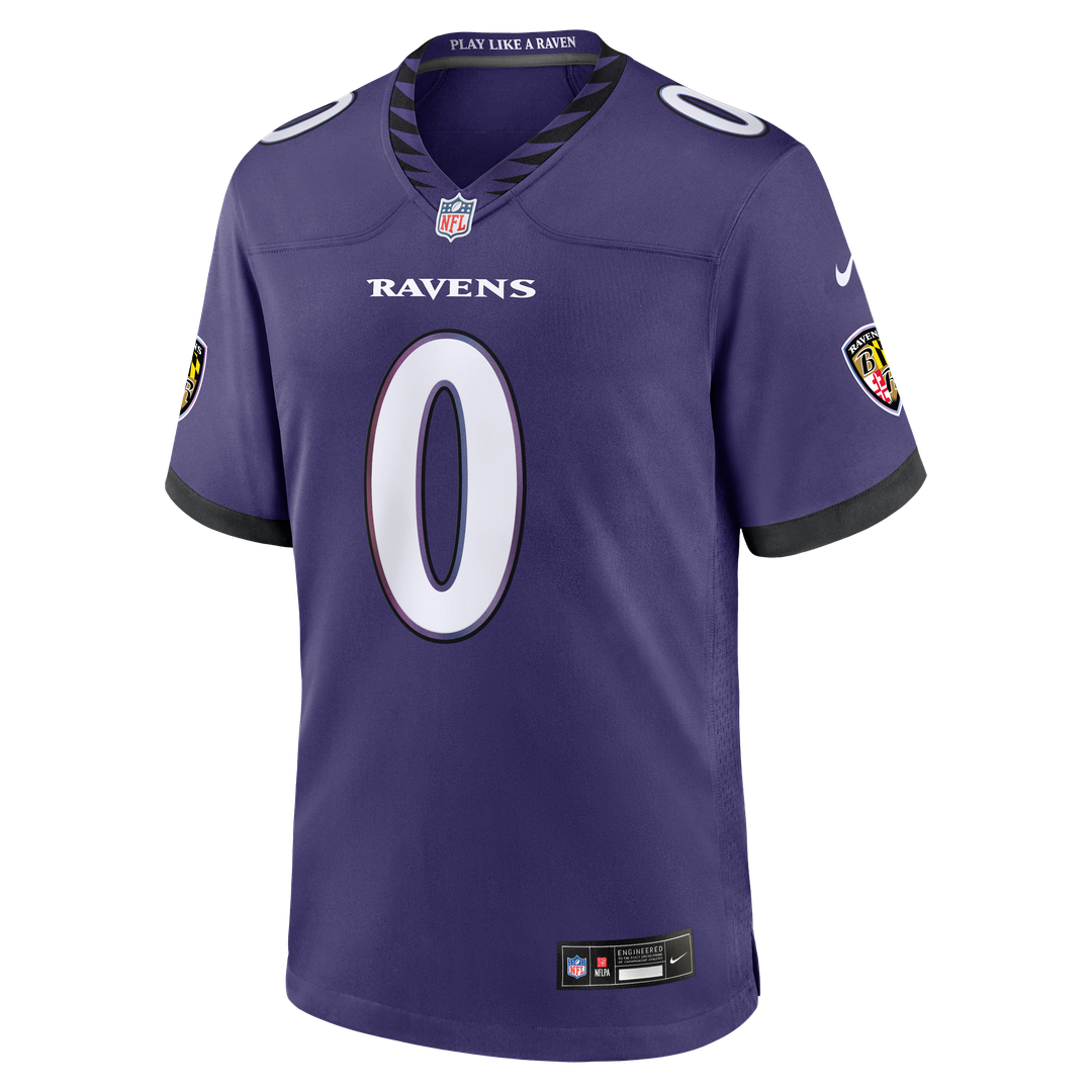 Baltimore Ravens Roquan Smith Nike Purple Game Jersey