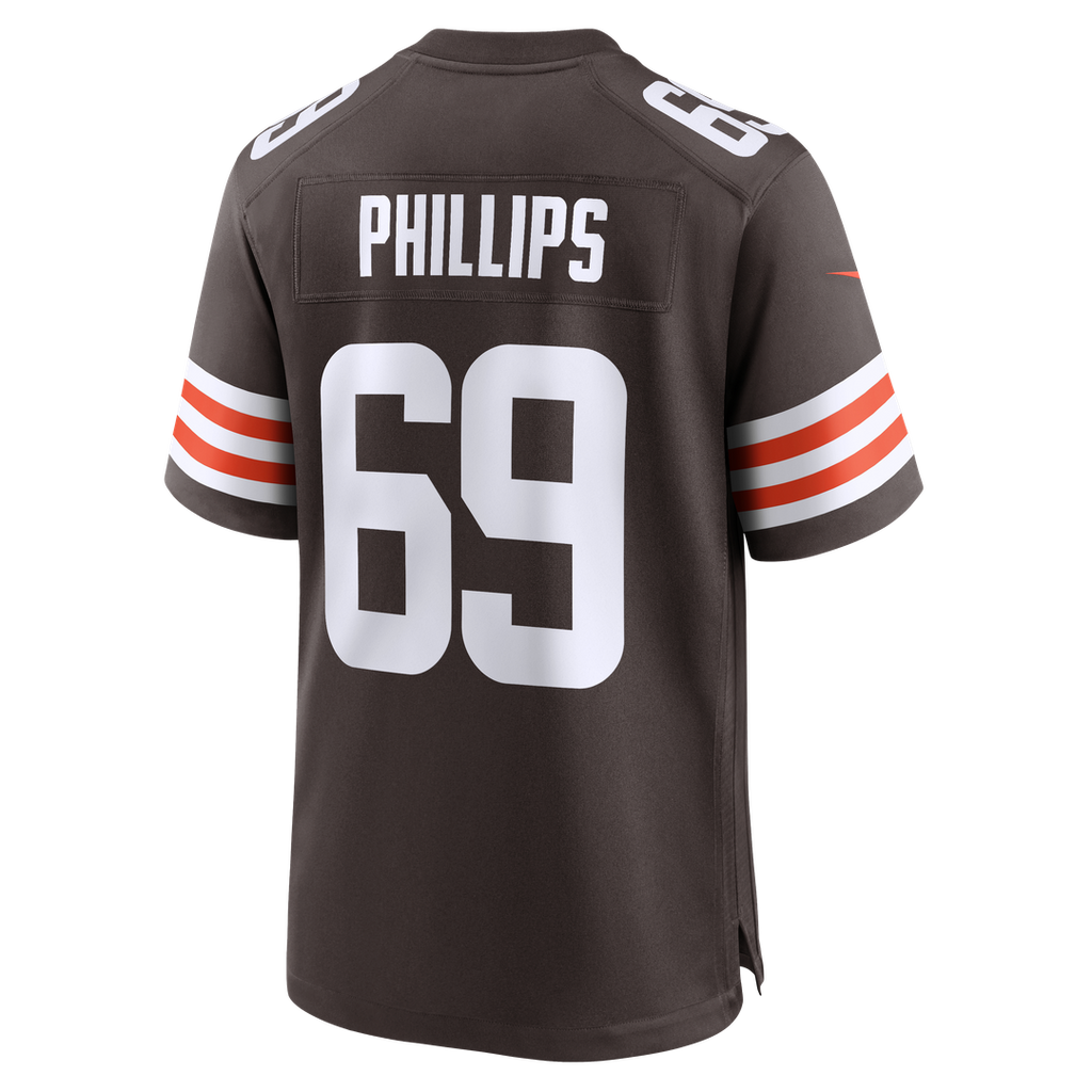 Cleveland Browns Tyre Phillips Nike Brown Game Jersey