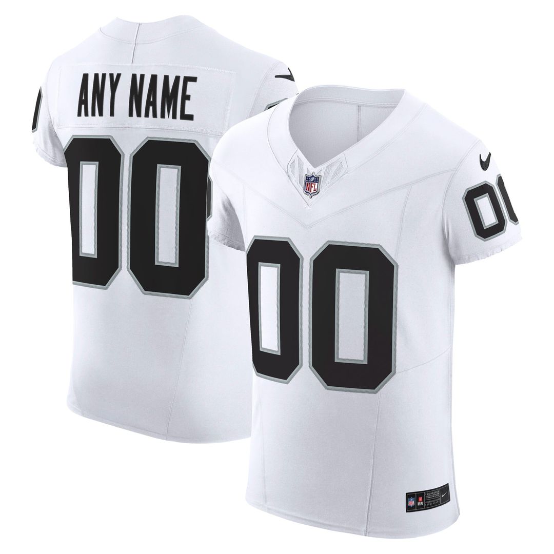 Las Vegas Raiders Nike White Vapor FUSE Elite Custom Jersey