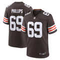 Cleveland Browns Tyre Phillips Nike Brown Game Jersey
