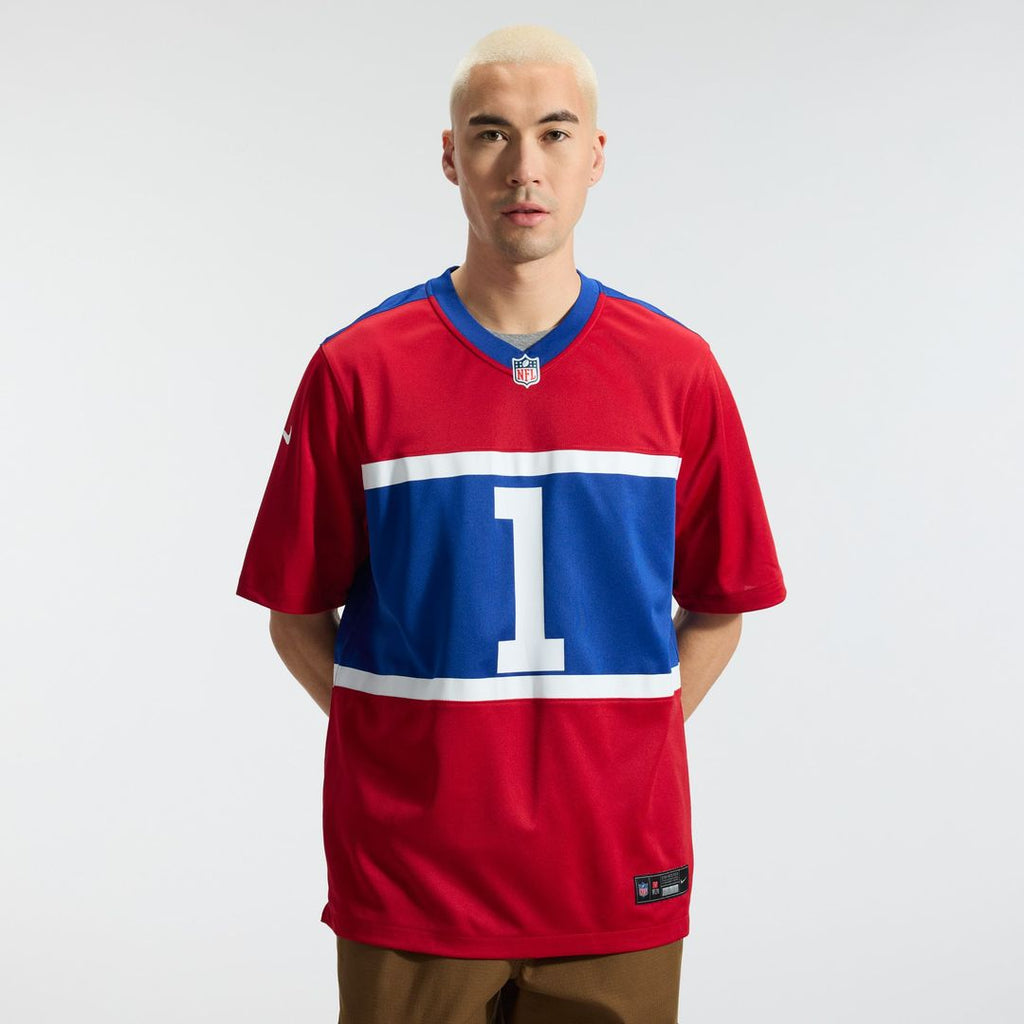 New York Giants Malik Nabers Nike Royal Game Jersey