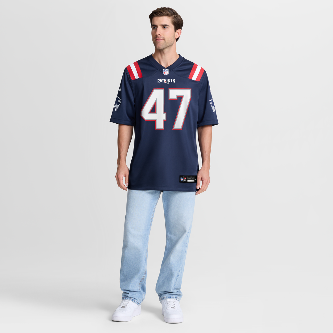 New England Patriots Julian Ashby Nike Navy Game Jersey
