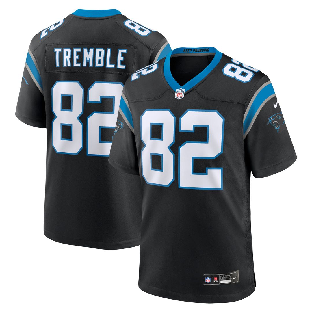 Carolina Panthers Tommy Tremble Nike Black Game Jersey