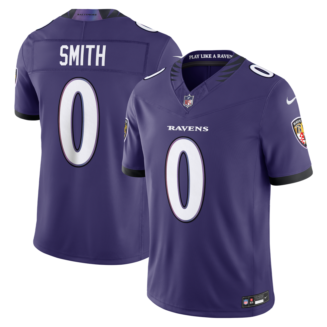 Baltimore Ravens Roquan Smith Nike Purple Team Vapor FUSE Stitched Limited Jersey