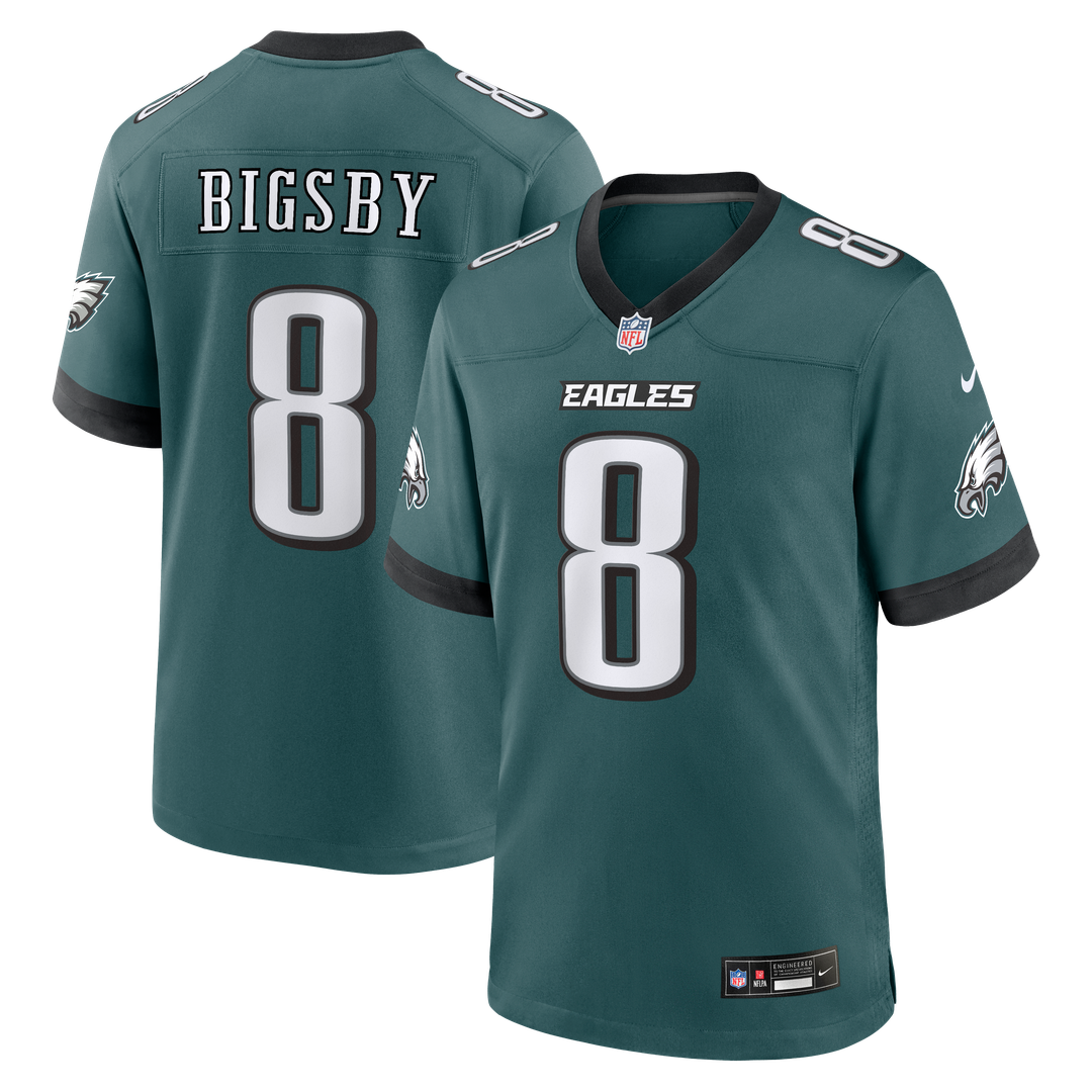 Philadelphia Eagles Tank Bigsby Nike Midnight Green Game Jersey