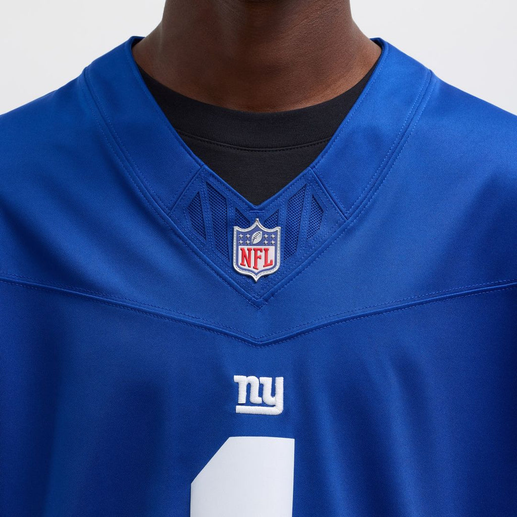 New York Giants Malik Nabers Nike Royal Vapor FUSE Limited Jersey