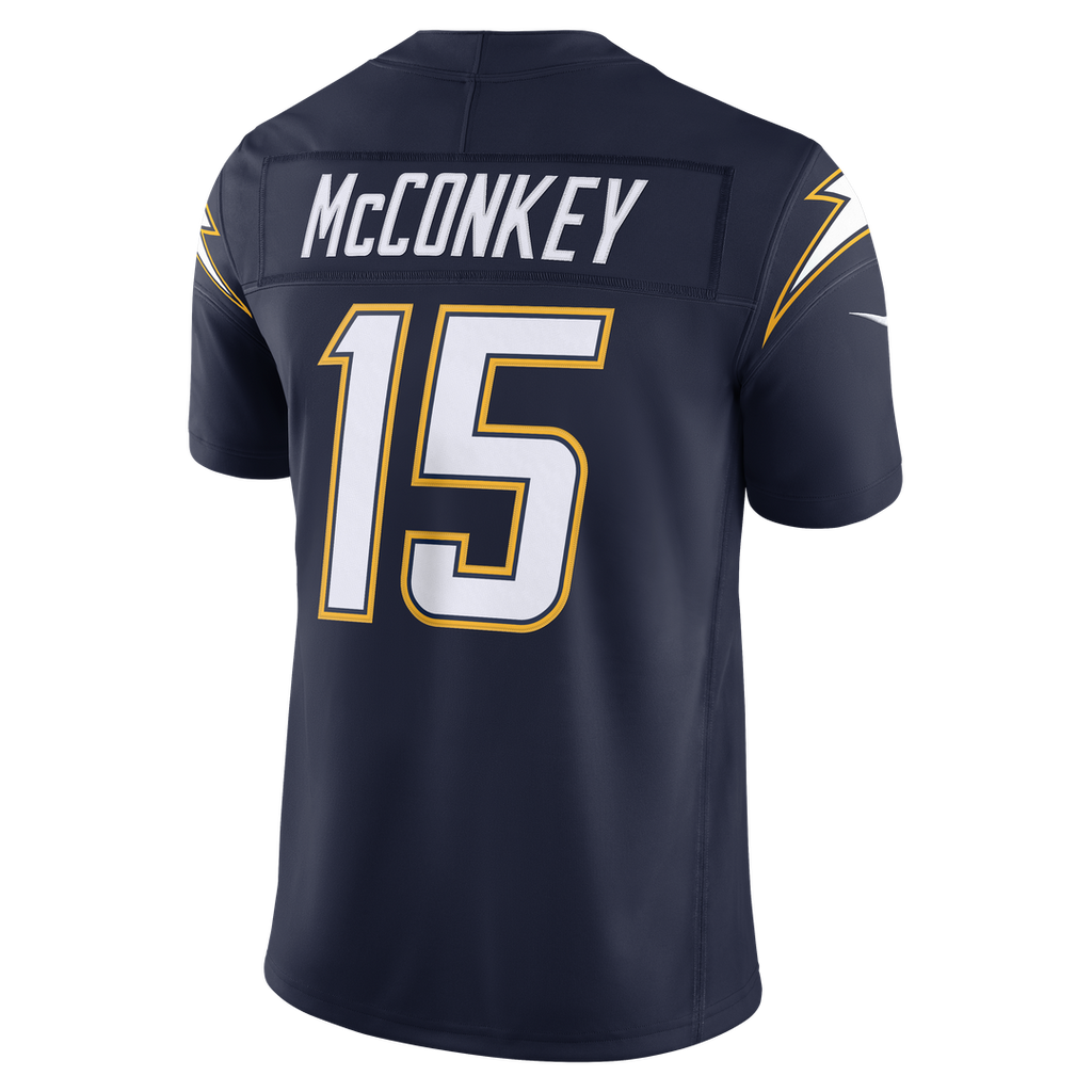 Los Angeles Chargers Ladd McConkey Nike Powder Blue Team Vapor FUSE Stitched Limited Jersey