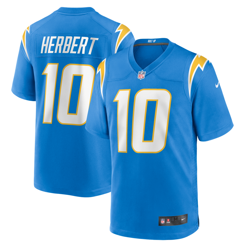 Los Angeles Chargers Justin Herbert Nike Powder Blue Game Jersey