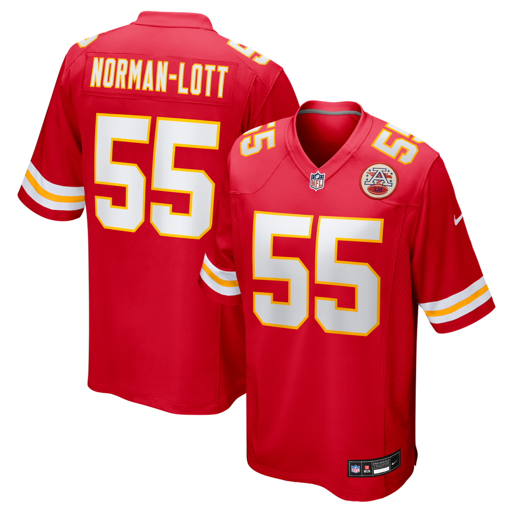 Kansas City Chiefs Omarr Norman - Lott Nike Red Game Jersey