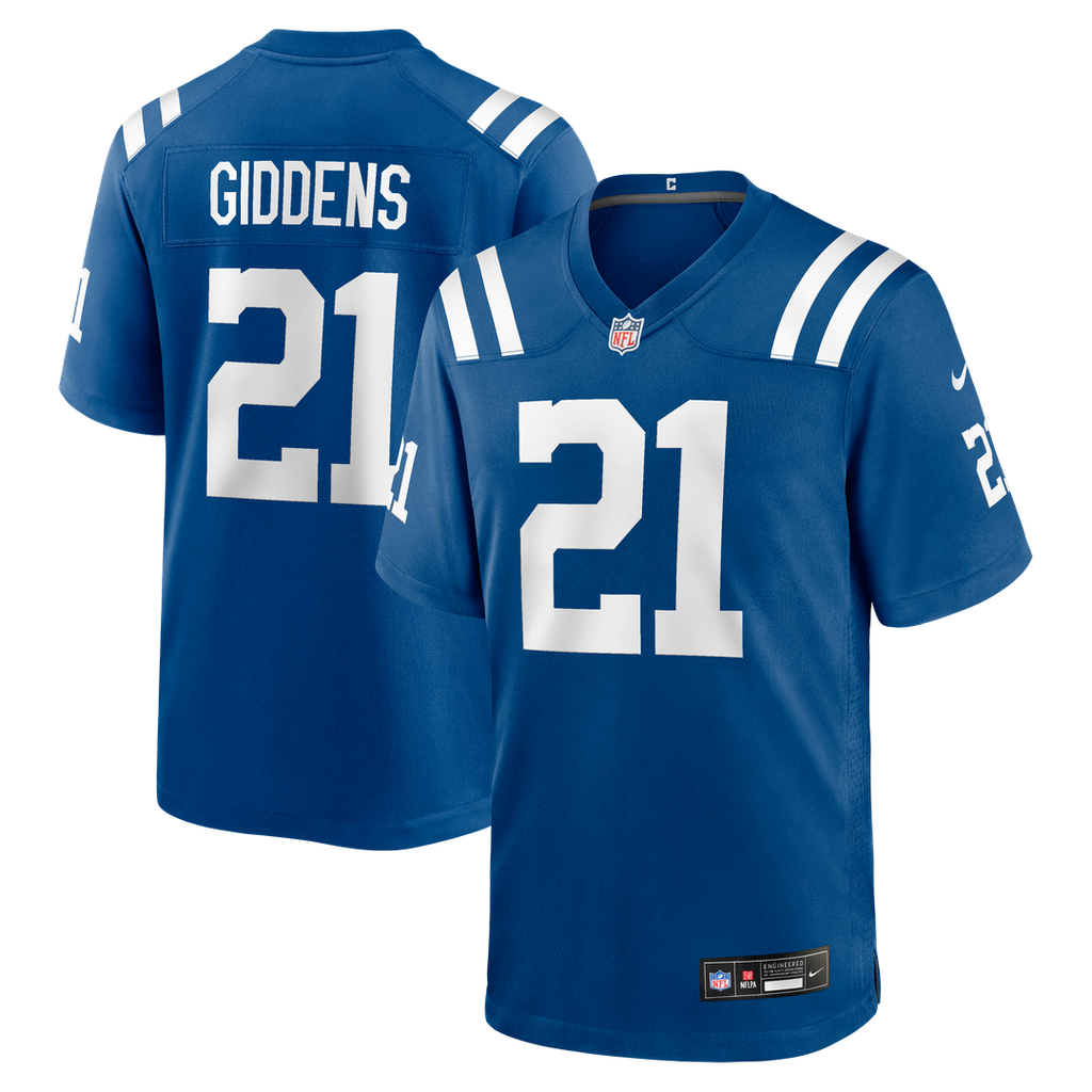 Indianapolis Colts DJ Giddens Nike Royal Game Jersey