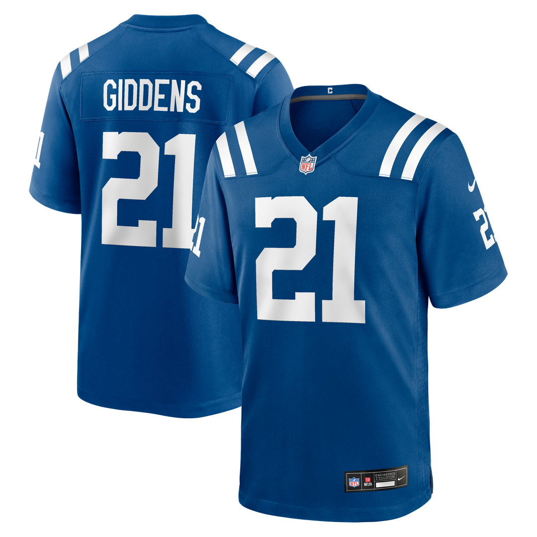 Indianapolis Colts DJ Giddens Nike Royal Game Jersey