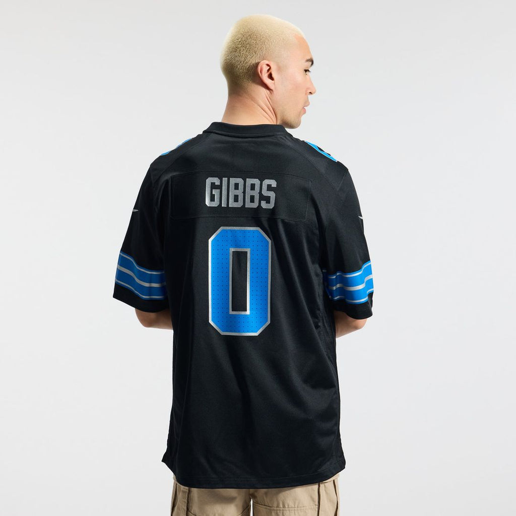Detroit Lions Jahmyr Gibbs Nike Black 2nd Alternate Game Jersey