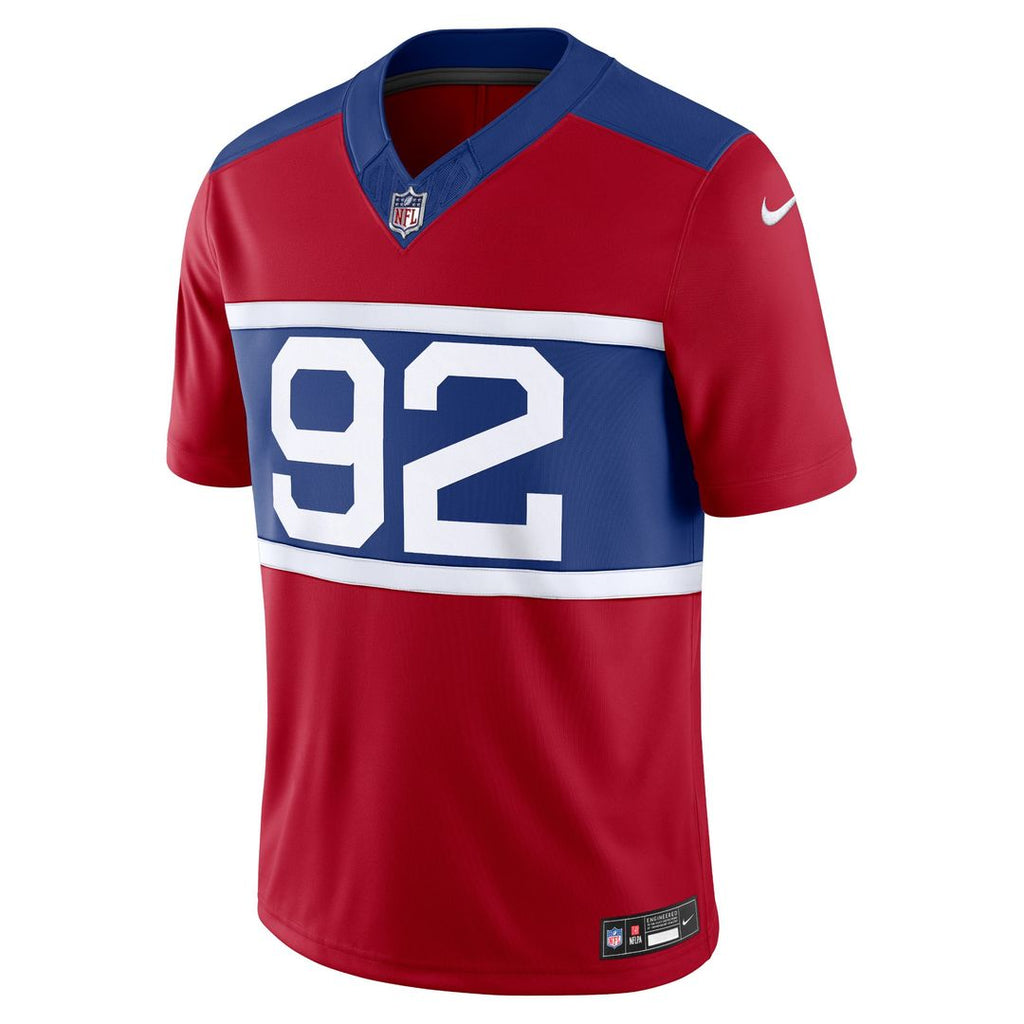 New York Giants Michael Strahan Nike Century Red Alternate Vapor FUSE Retired Player Limited Jersey