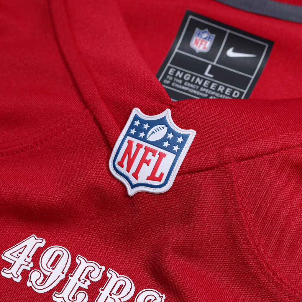 San Francisco 49ers Christian McCaffrey Nike White 80th Anniversary Game Jersey