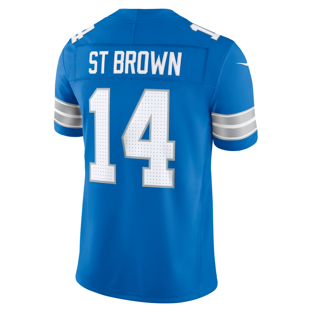 Detroit Lions Amon - Ra St. Brown Nike Blue Team Vapor FUSE Stitched Limited Jersey
