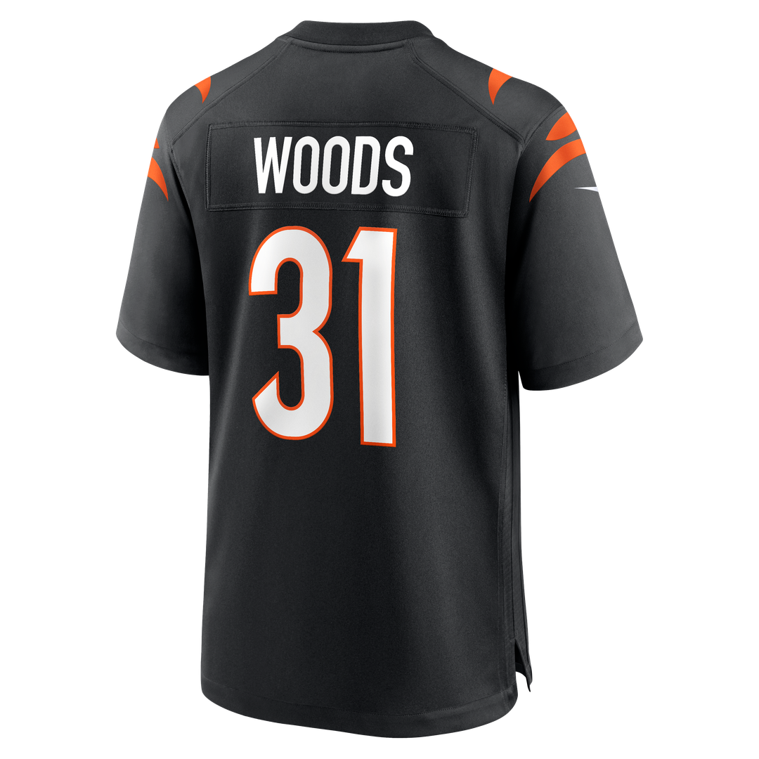 Cincinnati Bengals Ickey Woods Nike Black Retired Game Jersey
