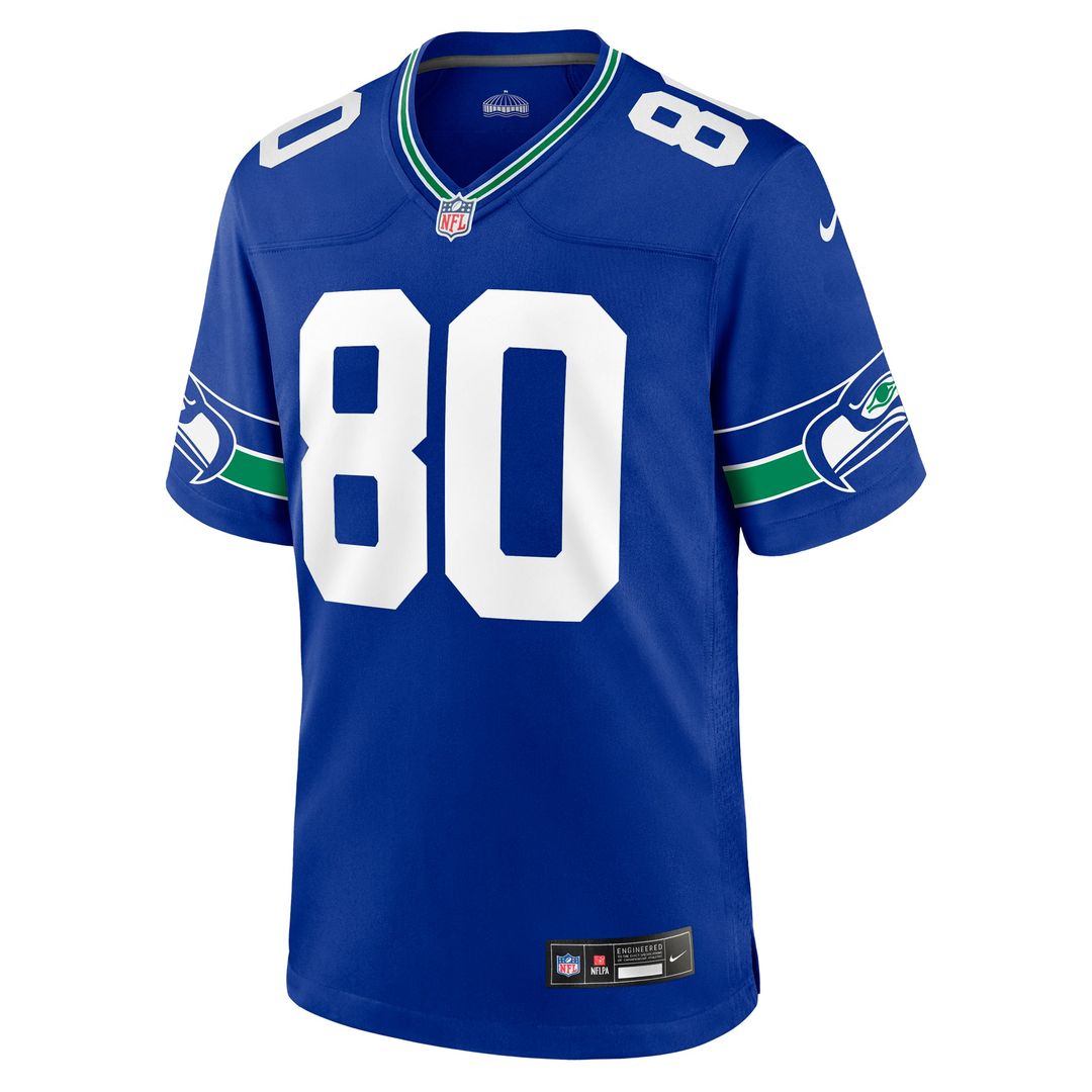 Seattle Seahawks Steve Largent Nike Royal Throwback Retired Game Jersey