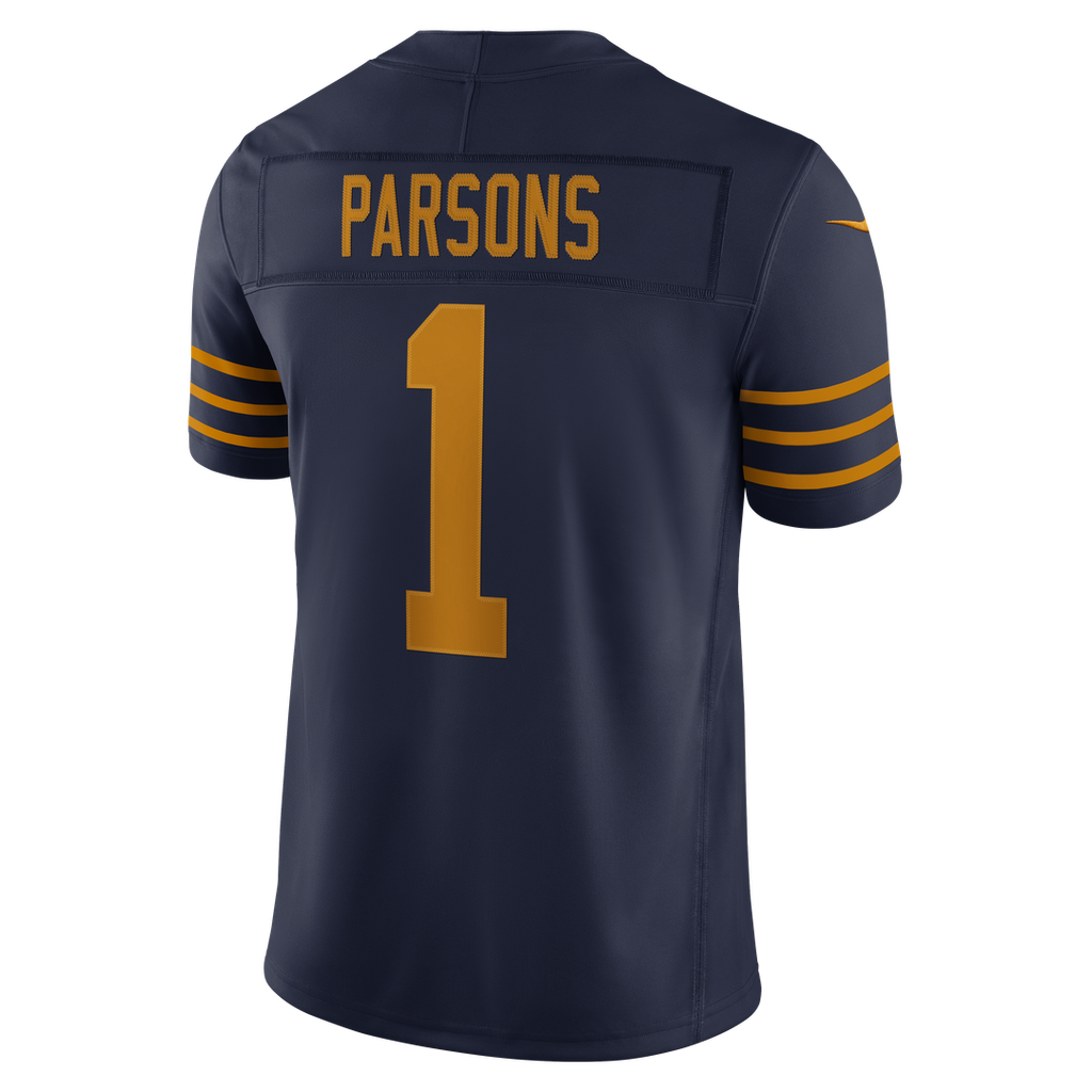 Green Bay Packers Micah Parsons Nike Navy Alternate Vapor FUSE Stitched Limited Jersey