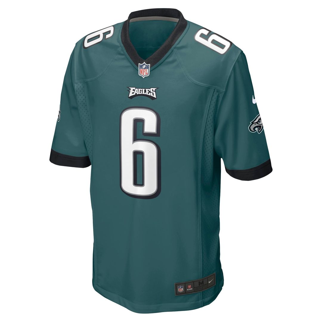 Philadelphia Eagles DeVonta Smith Nike Midnight Green Game Jersey