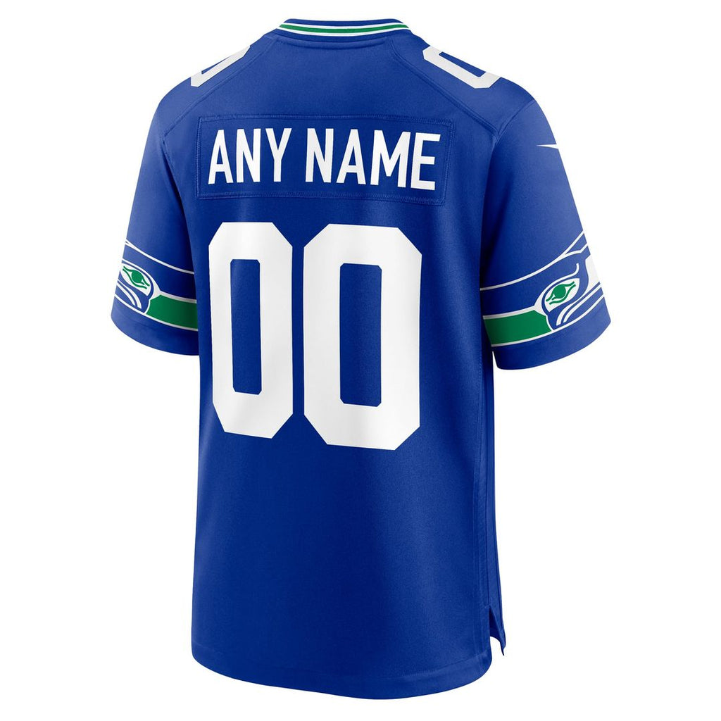 Seattle Seahawks Nike White Custom Jersey