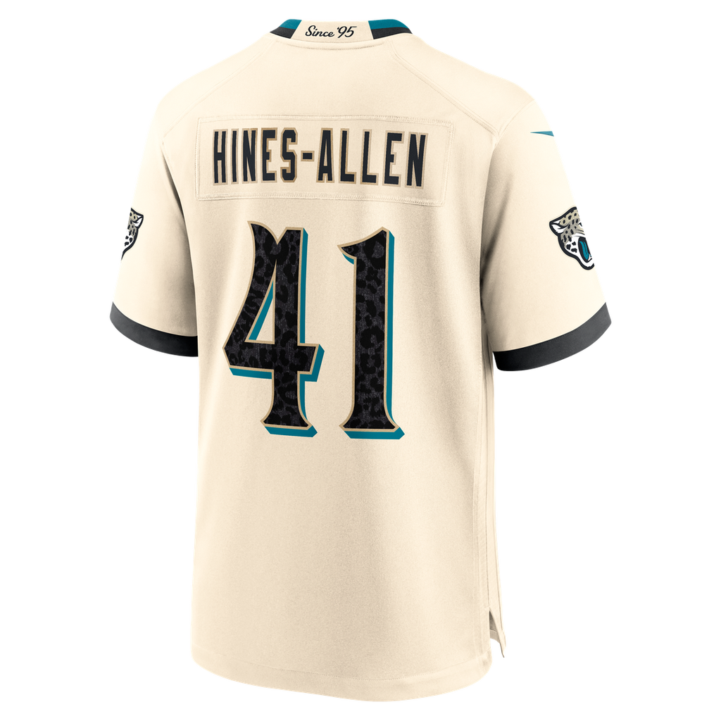 Jacksonville Jaguars Josh Hines - Allen Nike Natural 2026 Rivalries Collection Game Jersey