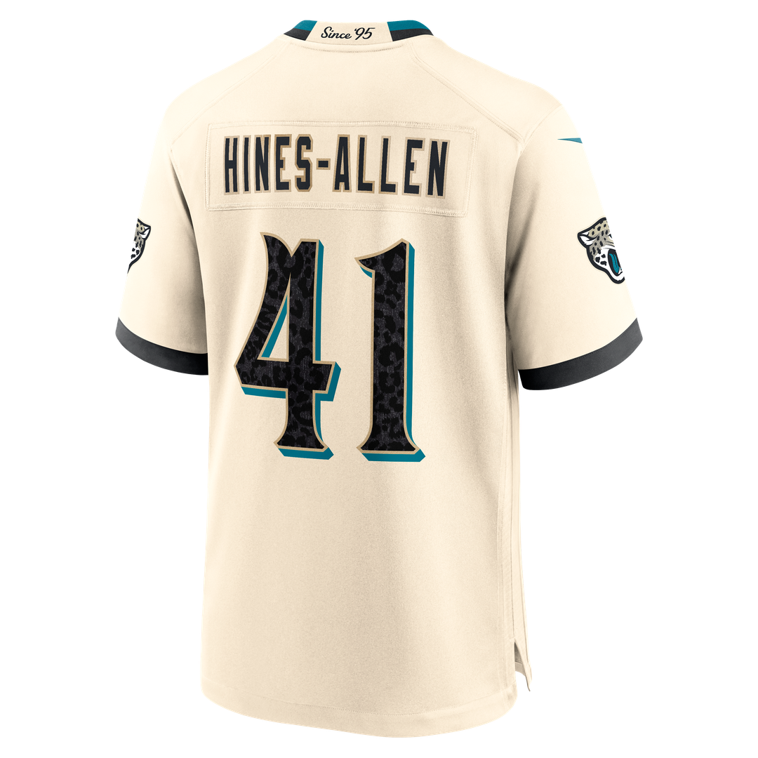 Jacksonville Jaguars Josh Hines - Allen Nike Natural 2026 Rivalries Collection Game Jersey