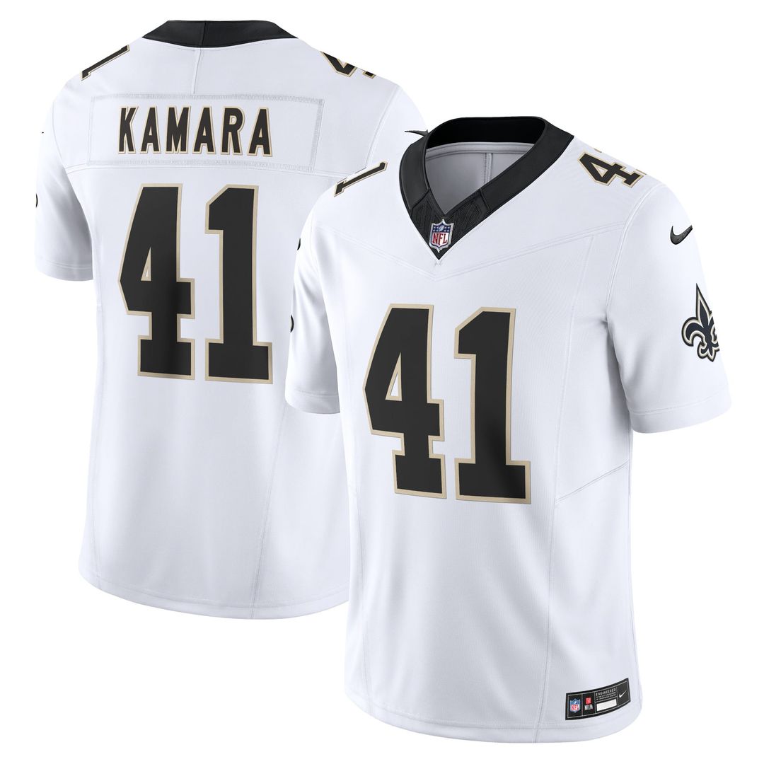 New Orleans Saints Alvin Kamara Nike White Vapor FUSE Limited Jersey