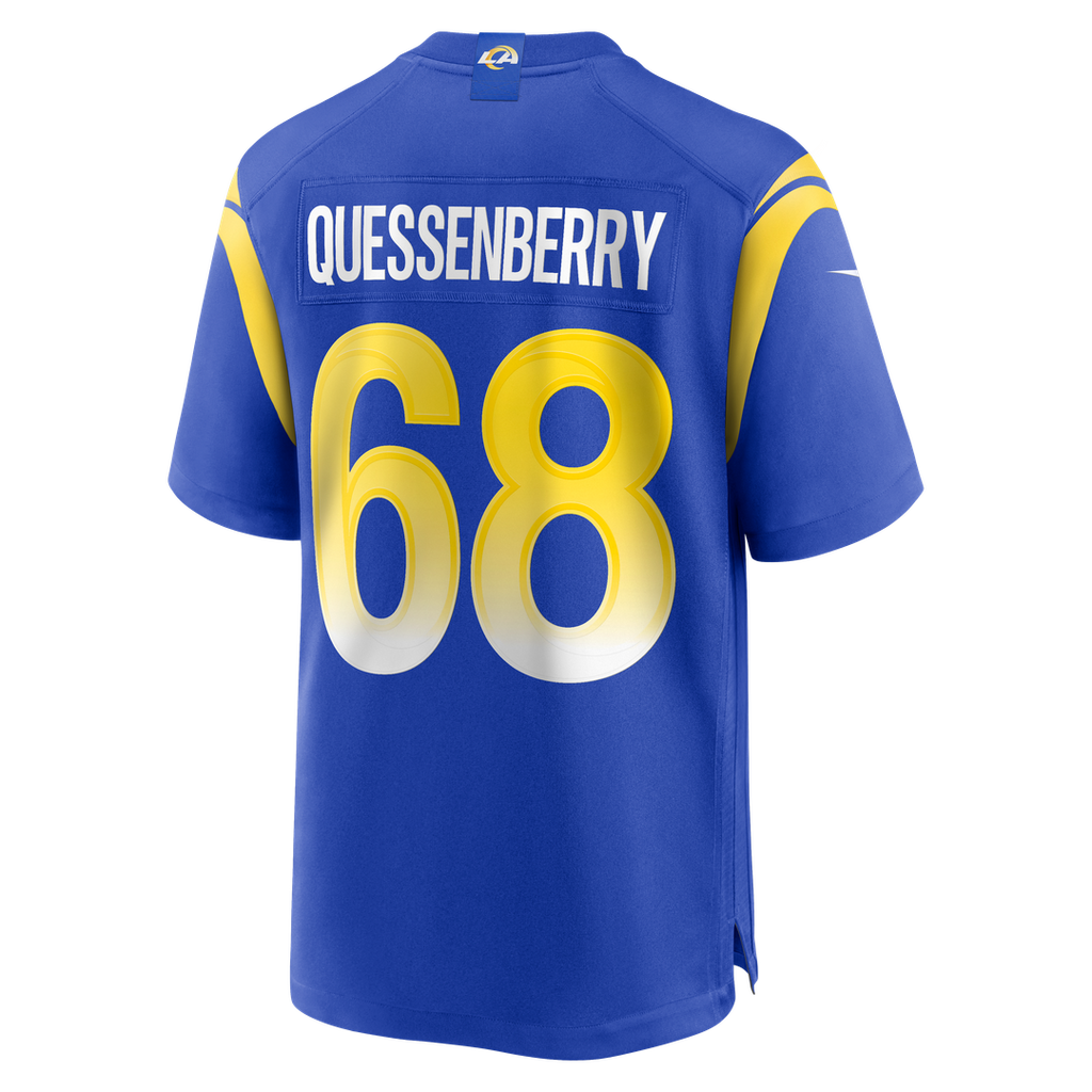 Los Angeles Rams David Quessenberry Nike Royal Game Jersey