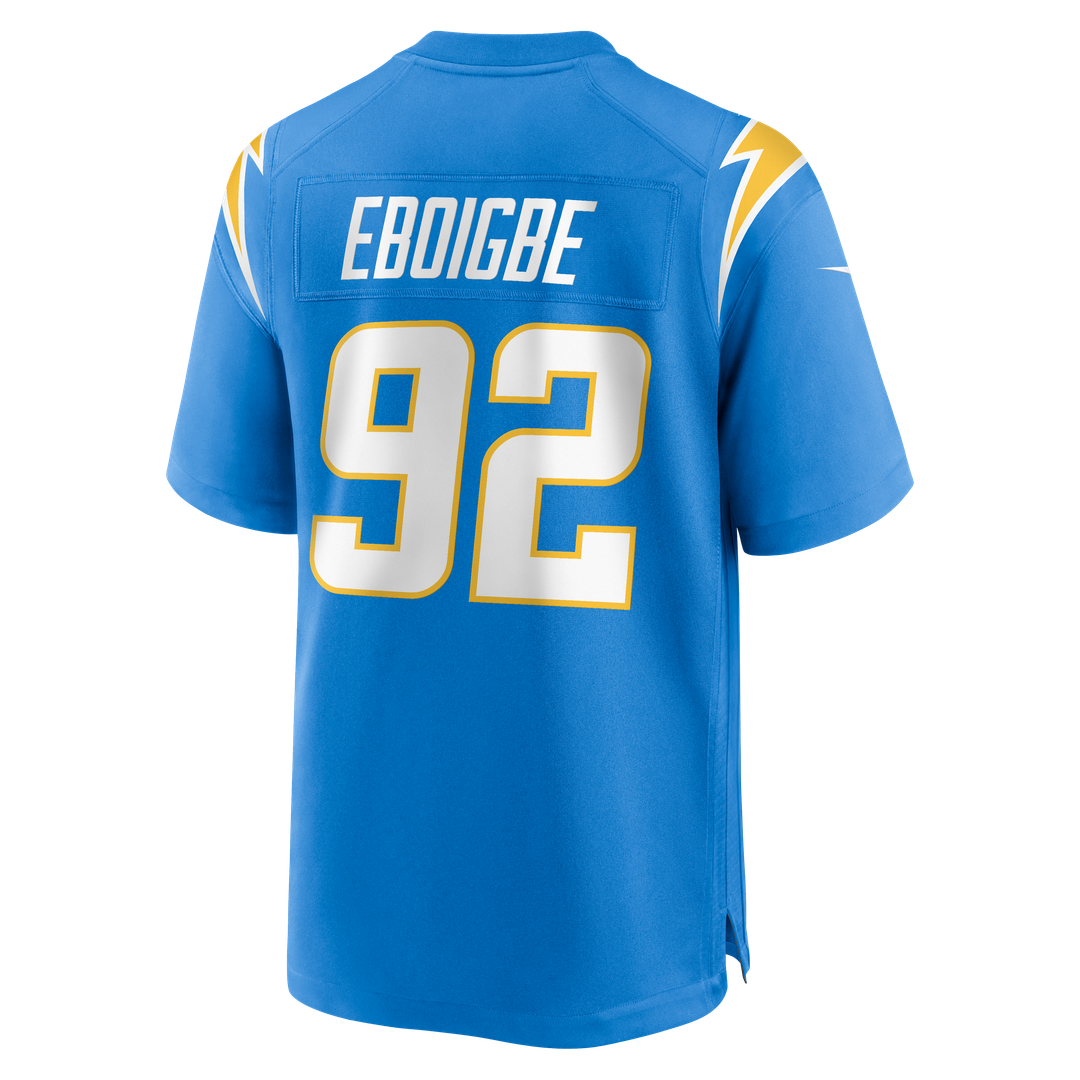 Los Angeles Chargers Justin Eboigbe Nike Powder Blue Game Jersey