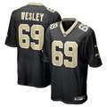 New Orleans Saints Barry Wesley Nike Black Game Jersey