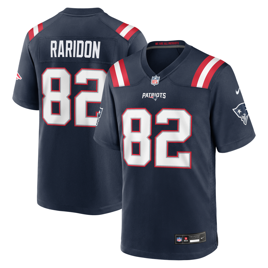 New England Patriots Eli Raridon Nike Navy Game Jersey