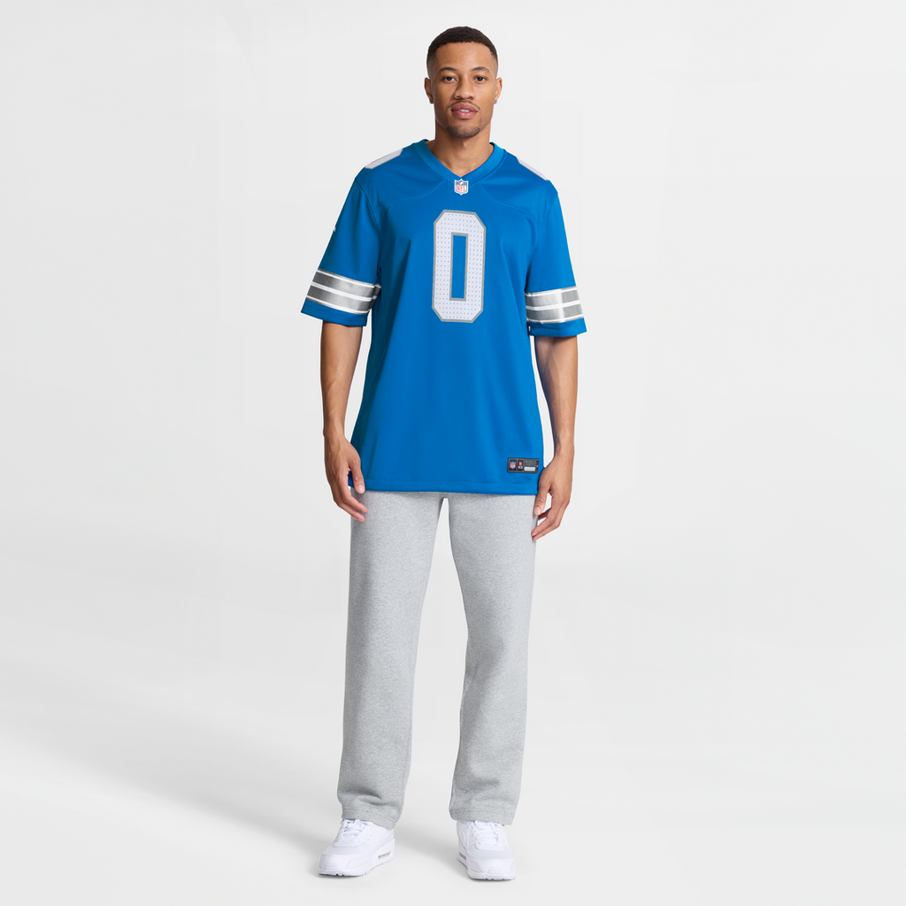 Detroit Lions Jahmyr Gibbs Nike Blue Game Jersey