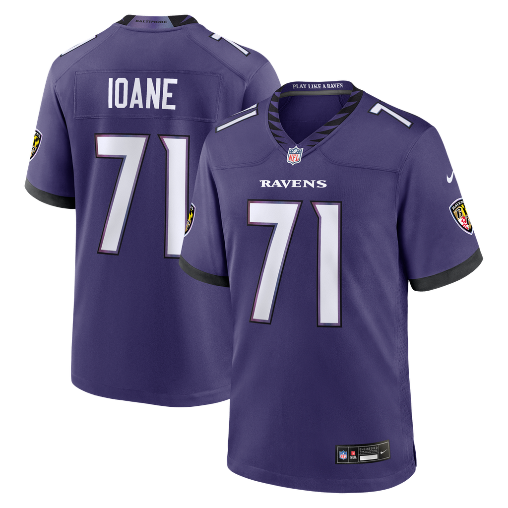 Baltimore Ravens Olaivavega Ioane Nike Purple Game Jersey