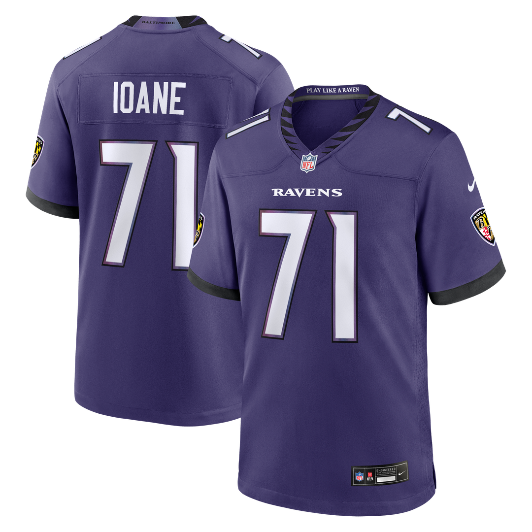 Baltimore Ravens Olaivavega Ioane Nike Purple Game Jersey