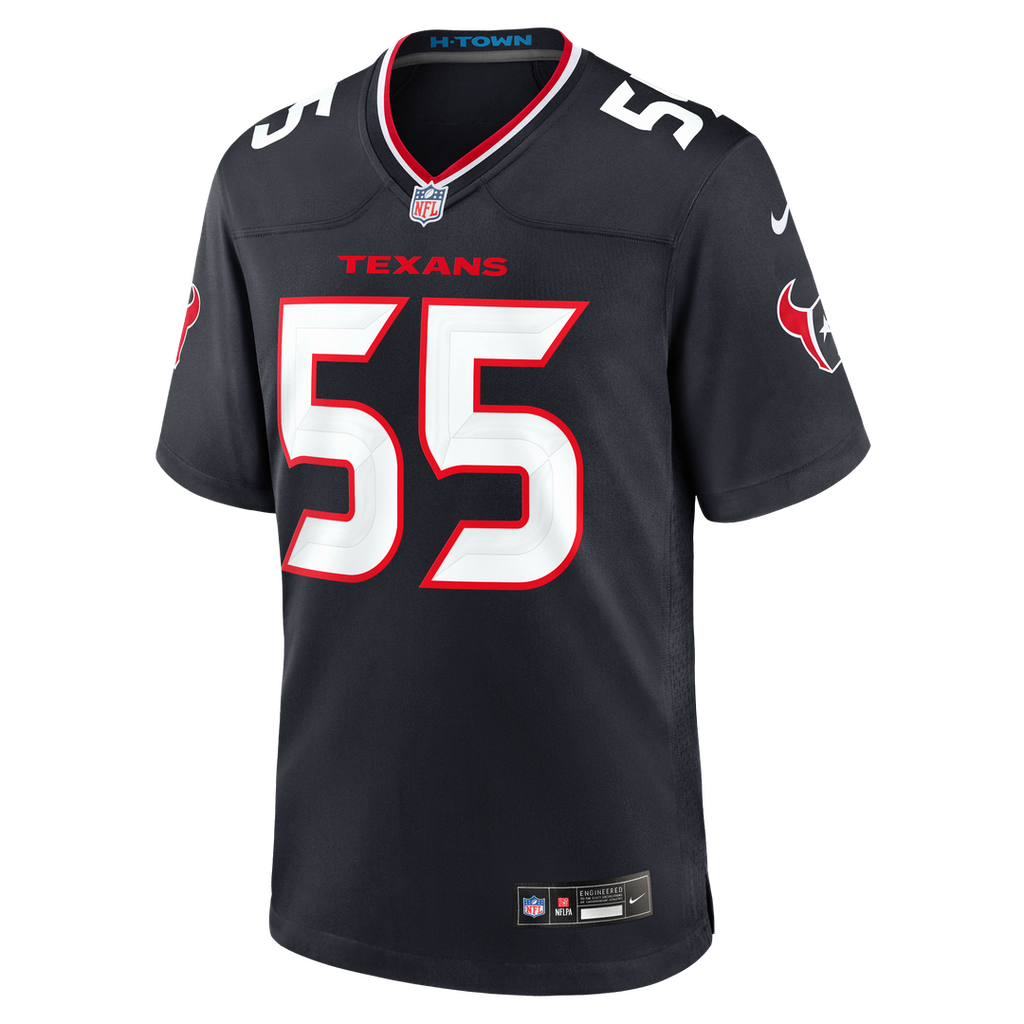 Houston Texans Danielle Hunter Nike Navy Game Jersey