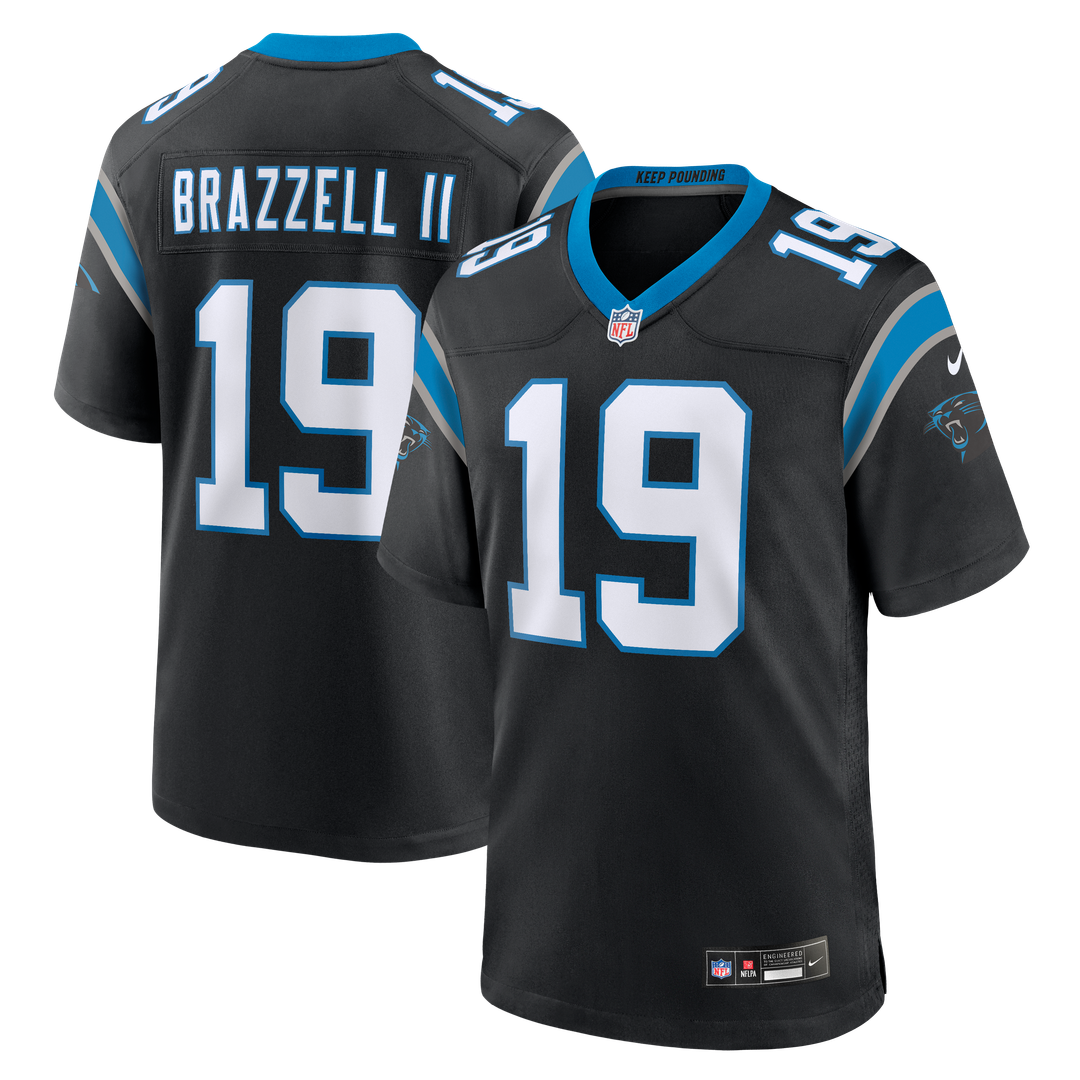 Carolina Panthers Chris Brazzell II Nike Black Game Jersey