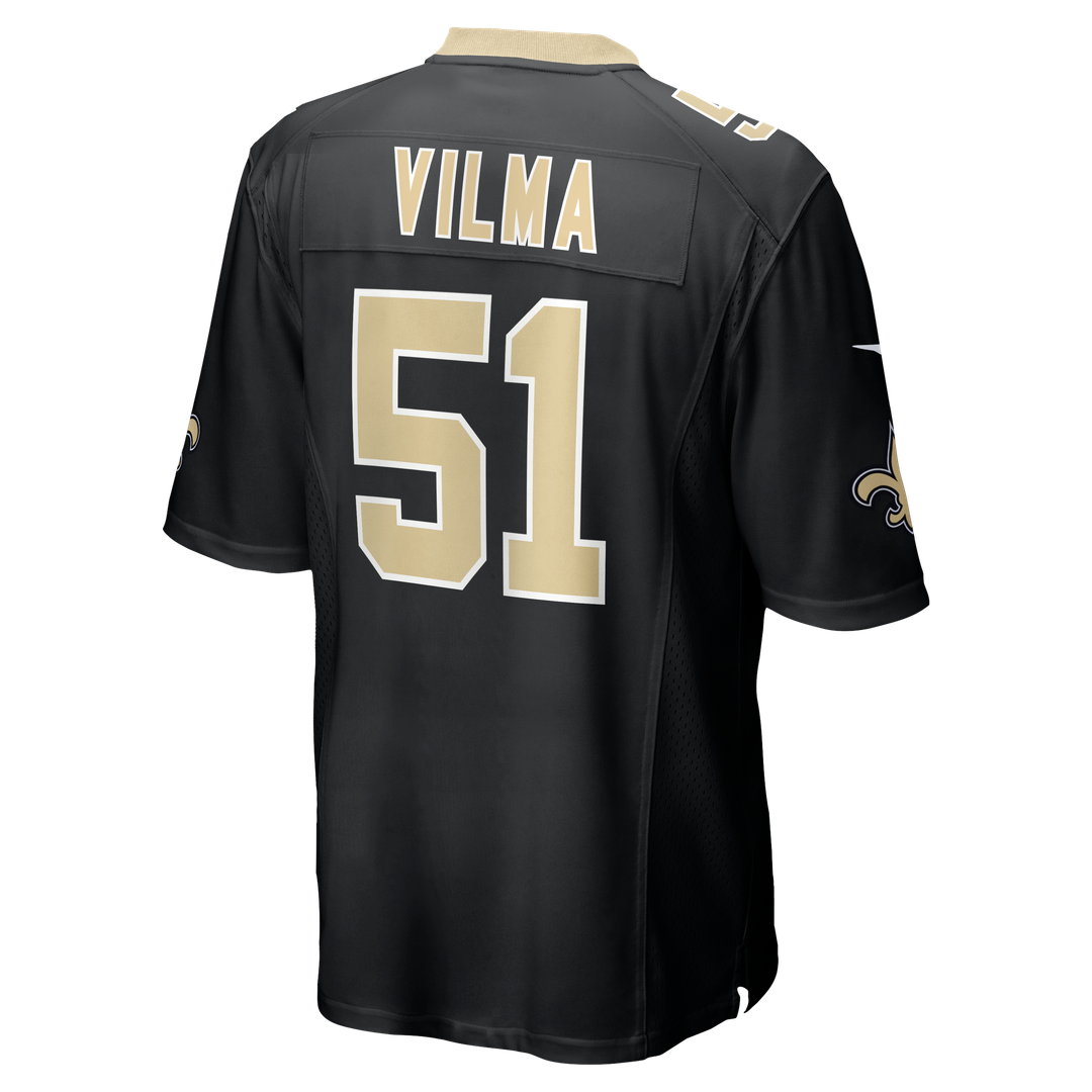 New Orleans Saints Jonathan Vilma Nike Black Retired Player Game Jersey