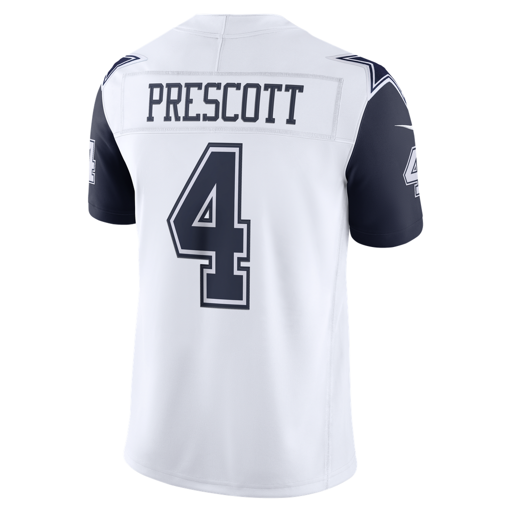 Dallas Cowboys Dak Prescott Nike White Alternate Vapor FUSE Stitched Limited Jersey