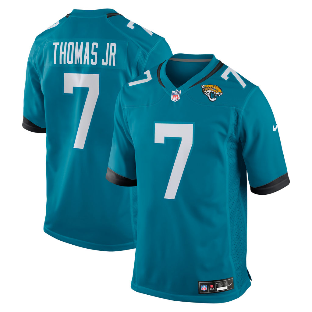Jacksonville Jaguars Brian Thomas Jr Nike Teal Game Jersey