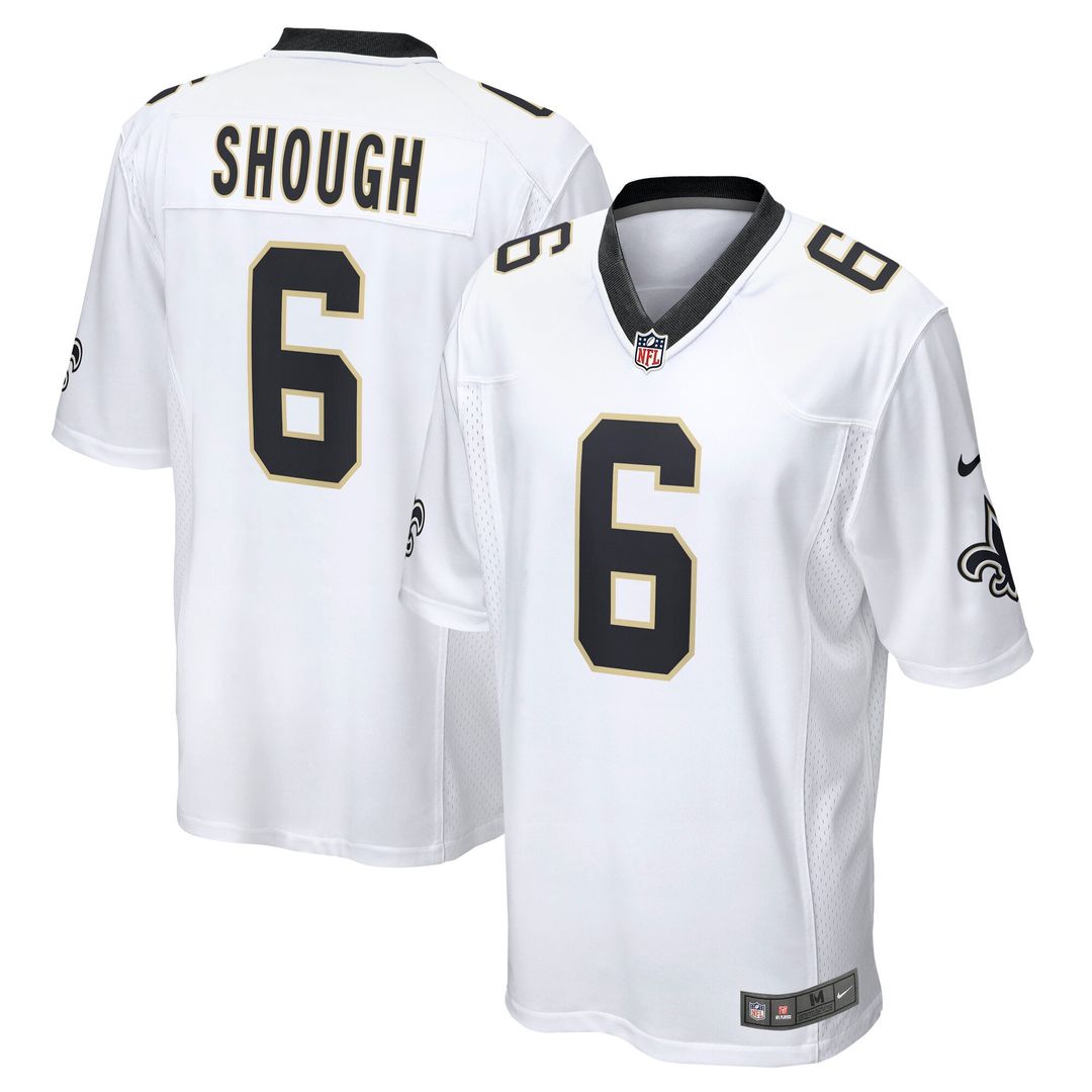 New Orleans Saints Tyler Shough Nike White Game Jersey